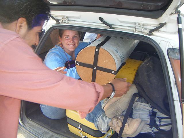 Andrea 07 28 2008 001 Andrea loaded with the equipment