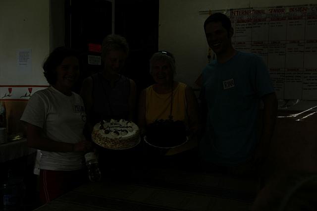 Karina 07 21 2008 160 Us with Marilyn and Linda and the cake