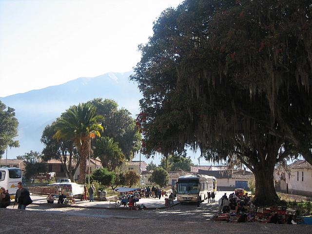 Bus to Puno 003 square by church