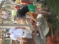 07-22-08 005 Matt and Pamela mixing mortar