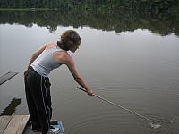 Posada Amazonas 081 fishing for piranha